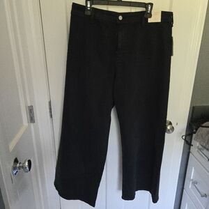 NWT Universal Thread Women's High Rise Sailor Wide Leg Black Size 16